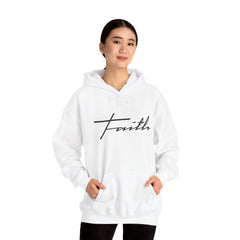Heavy Blend Hooded Sweatshirt "Faith Cross"