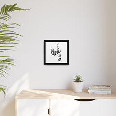Square Framed Premium Gallery Wrap Canvas "Jesus Christ Acrostic"