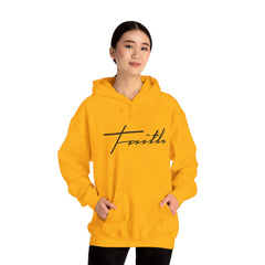Heavy Blend Hooded Sweatshirt "Faith Cross"