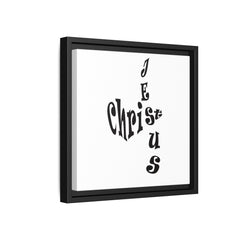 Square Framed Premium Gallery Wrap Canvas "Jesus Christ Acrostic"