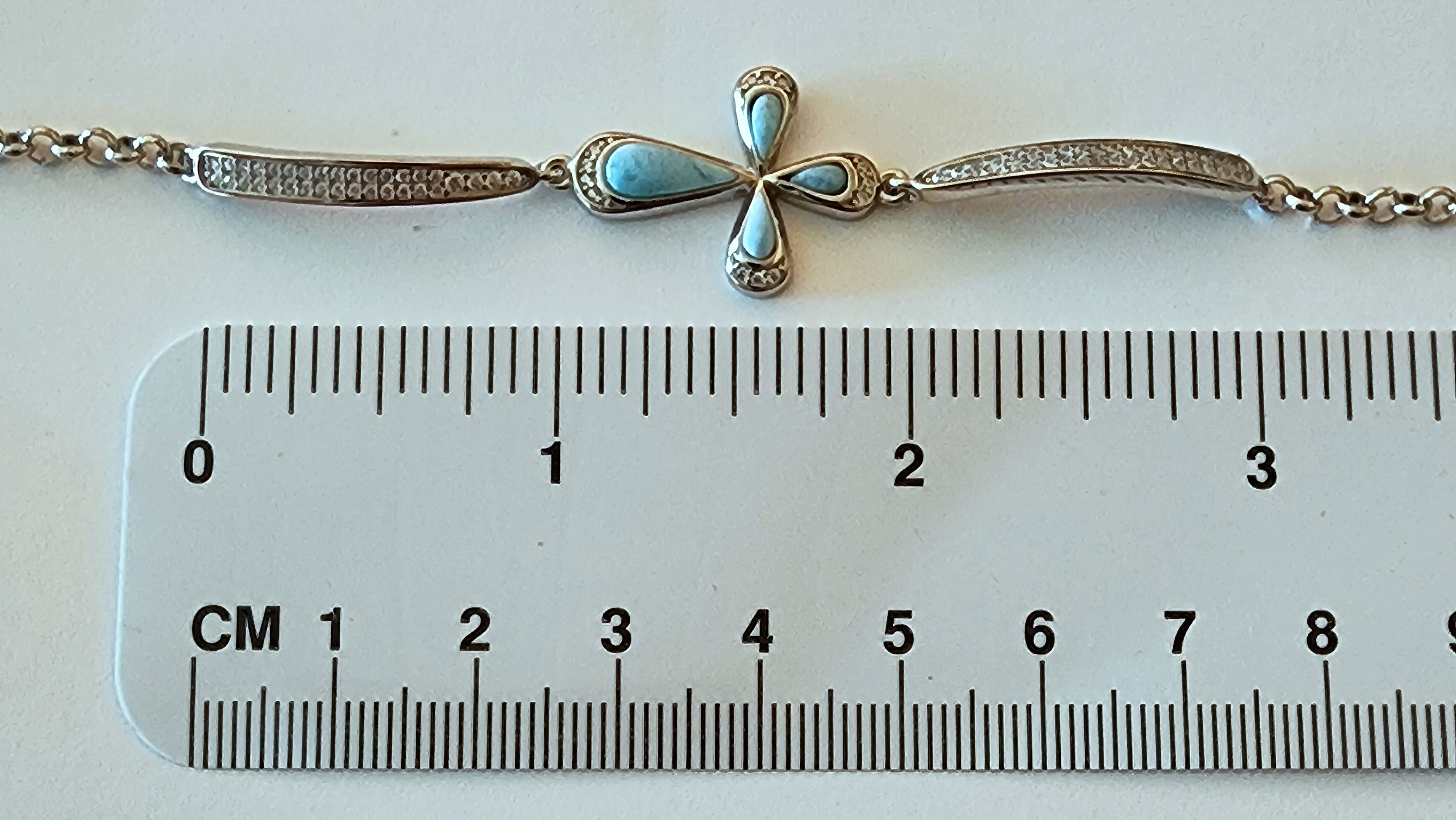 Larimar Sideways Cross