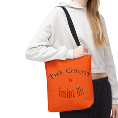 Christian Halloween Tote Bag, The Ghost is Inside Me, Halloween Satire, Halloween Tote, Halloween Christian Bag