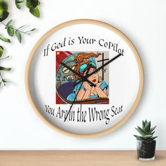 Inspirational Wall Clock, Motivational Home Decor, Office Wall Art, Unique Gift for Him, Her, Positive Quote Clock, copilot