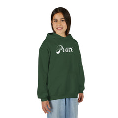 Kids Peace Hoodie | Christian Youth Sweatshirt | Gildan
