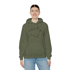 Heavy Blend Hooded Sweatshirt "Faith, Hope, Love"