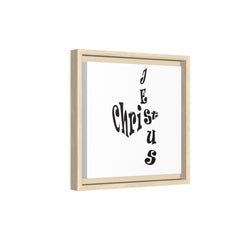 Square Framed Premium Gallery Wrap Canvas "Jesus Christ Acrostic"