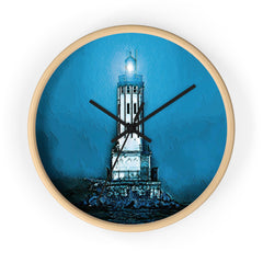 Wall Clock Angels Gate Lighthouse 3 Frame Colors 2 Hand Colors