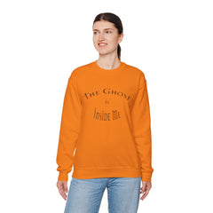 Heavy Blend Crewneck Sweatshirt "The Ghost is Inside Me" w