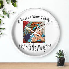 Inspirational Wall Clock, Motivational Home Decor, Office Wall Art, Unique Gift for Him, Her, Positive Quote Clock, copilot