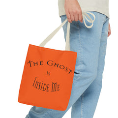 Christian Halloween Tote Bag, The Ghost is Inside Me, Halloween Satire, Halloween Tote, Halloween Christian Bag