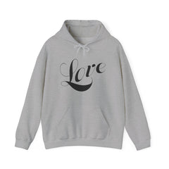 Heavy Blend™ Hooded Sweatshirt "Love" black font