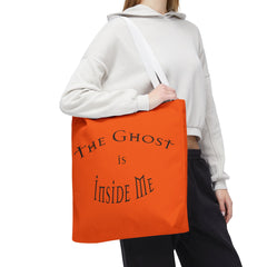 Christian Halloween Tote Bag, The Ghost is Inside Me, Halloween Satire, Halloween Tote, Halloween Christian Bag