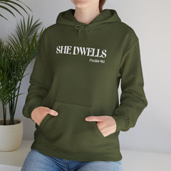 Heavy Blend™ Hoodie Sweatshirt "She Dwells" mistic