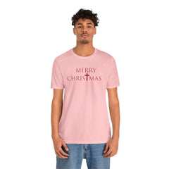 Bella & Canvas Jersey Short Sleeve Tee "Merry Christmas" Font 2