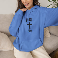Heavy Blend Hooded Sweatshirt "Peace Sign"