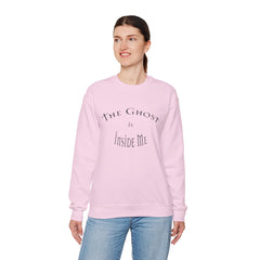 Heavy Blend Crewneck Sweatshirt "The Ghost is Inside Me" w