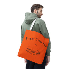 Christian Halloween Tote Bag, The Ghost is Inside Me, Halloween Satire, Halloween Tote, Halloween Christian Bag