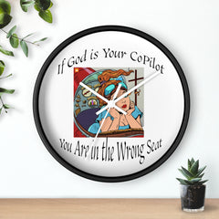 Inspirational Wall Clock, Motivational Home Decor, Office Wall Art, Unique Gift for Him, Her, Positive Quote Clock, copilot