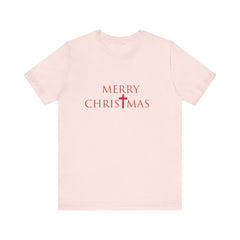 Bella & Canvas Jersey Short Sleeve Tee "Merry Christmas" Font 2