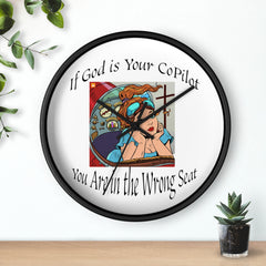 Inspirational Wall Clock, Motivational Home Decor, Office Wall Art, Unique Gift for Him, Her, Positive Quote Clock, copilot
