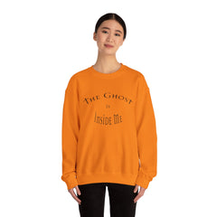 Heavy Blend Crewneck Sweatshirt "The Ghost is Inside Me" w