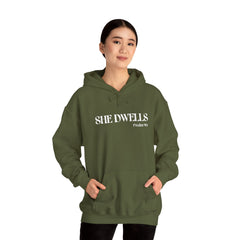 Heavy Blend™ Hoodie Sweatshirt "She Dwells" mistic