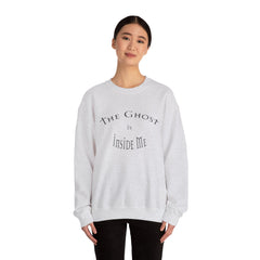 Heavy Blend Crewneck Sweatshirt "The Ghost is Inside Me" w