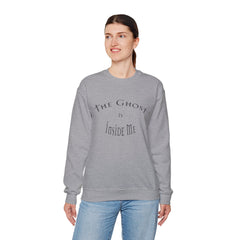 Heavy Blend Crewneck Sweatshirt "The Ghost is Inside Me" w