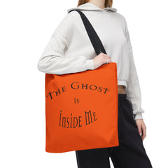 Christian Halloween Tote Bag, The Ghost is Inside Me, Halloween Satire, Halloween Tote, Halloween Christian Bag