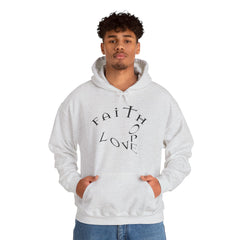 Heavy Blend Hooded Sweatshirt "Faith, Hope, Love"