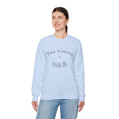 Heavy Blend Crewneck Sweatshirt "The Ghost is Inside Me" w