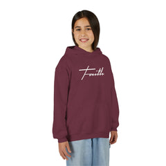 Kids Faith Hoodie | Christian Youth Sweatshirt | Gildan