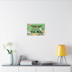When God Made Me He Said Ta-Da rainbow safari animals Canvas