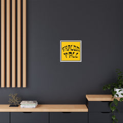 Square Framed Premium Gallery Wrap Canvas "Shalom Y'All"