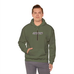 Heavy Blend Hoodie Sweatshirt "Jesus Cross" brown graphic