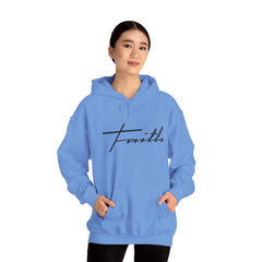 Heavy Blend Hooded Sweatshirt "Faith Cross"