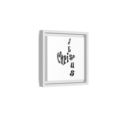 Square Framed Premium Gallery Wrap Canvas "Jesus Christ Acrostic"