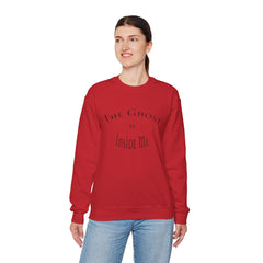 Heavy Blend Crewneck Sweatshirt "The Ghost is Inside Me" w