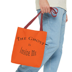 Christian Halloween Tote Bag, The Ghost is Inside Me, Halloween Satire, Halloween Tote, Halloween Christian Bag