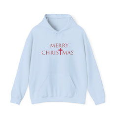 Heavy Blend Hooded Sweatshirt "Merry Christmas" font 2