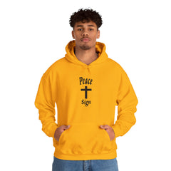 Heavy Blend Hooded Sweatshirt "Peace Sign"