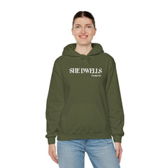 Heavy Blend™ Hoodie Sweatshirt "She Dwells" mistic