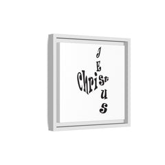 Square Framed Premium Gallery Wrap Canvas "Jesus Christ Acrostic"