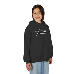 Kids Faith Hoodie | Christian Youth Sweatshirt | Gildan