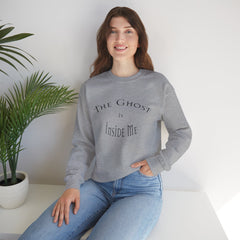 Heavy Blend Crewneck Sweatshirt "The Ghost is Inside Me" w