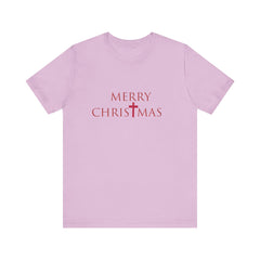 Bella & Canvas Jersey Short Sleeve Tee "Merry Christmas" Font 2