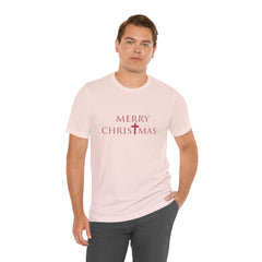 Bella & Canvas Jersey Short Sleeve Tee "Merry Christmas" Font 2