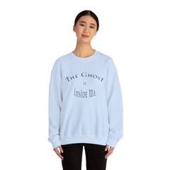 Heavy Blend Crewneck Sweatshirt "The Ghost is Inside Me" w