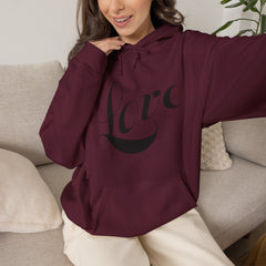 Heavy Blend™ Hooded Sweatshirt "Love" black font