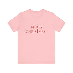 Bella & Canvas Jersey Short Sleeve Tee "Merry Christmas" Font 2